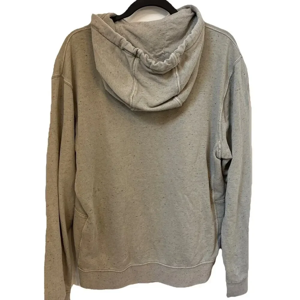 Nike Club Fleece Men’s Hoodie Small Beige Speckled Oatmeal Pullover Sweatshirt